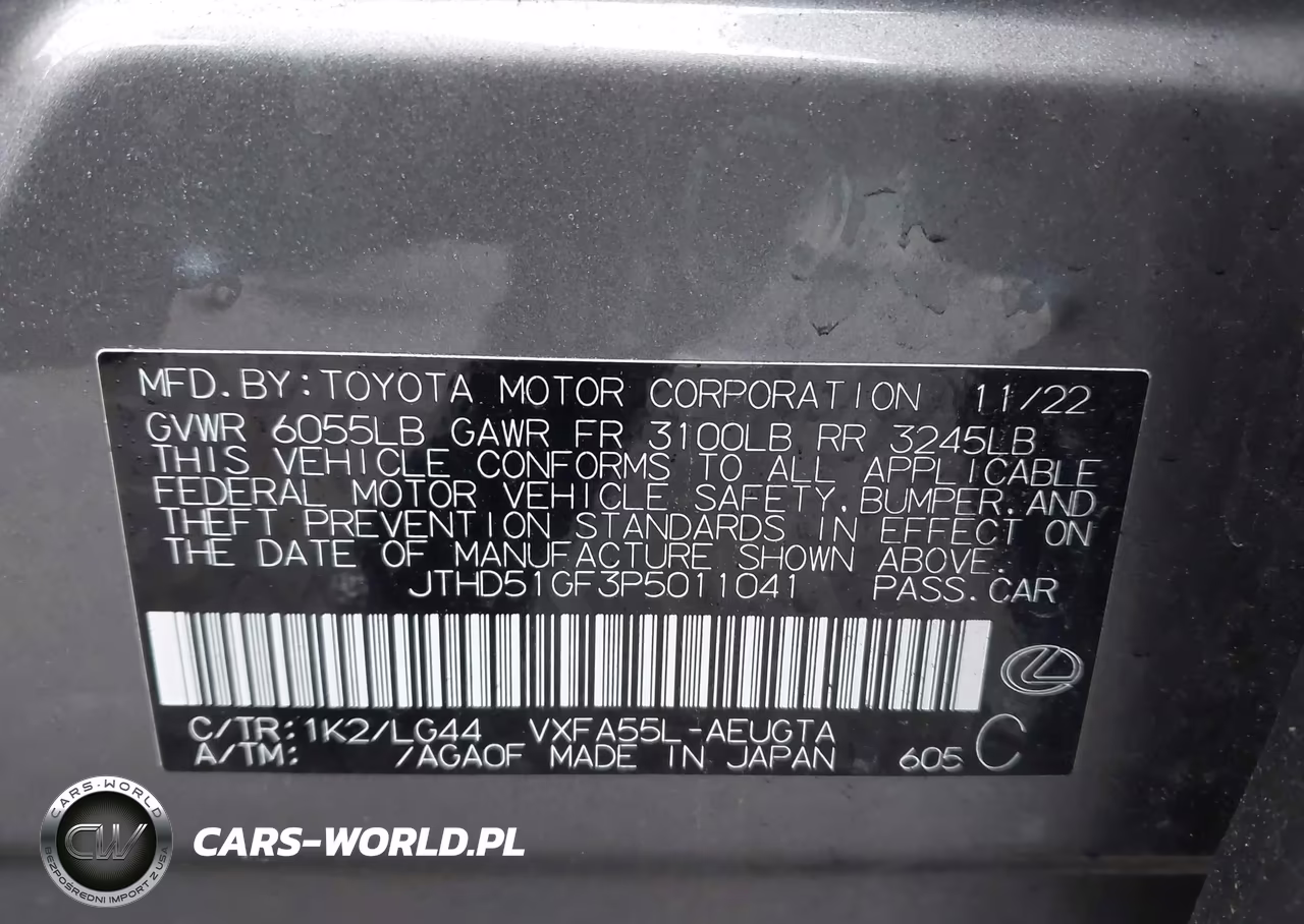 2023 Lexus Ls 500 VIN:JTHD51GF3P5011041 - 9