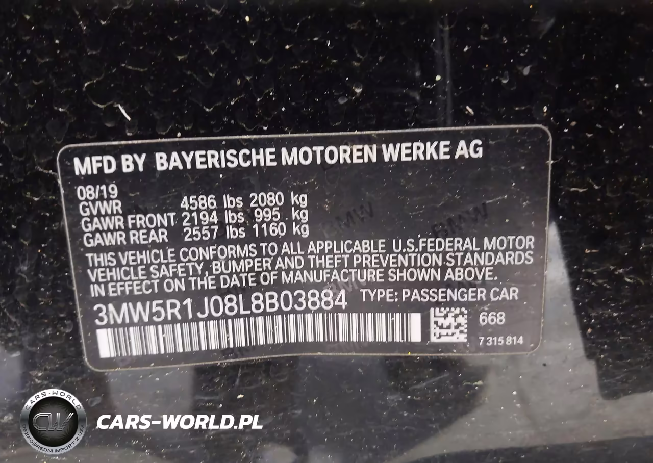 2020 BMW 330I VIN:3MW5R1J08L8B03884 - 9