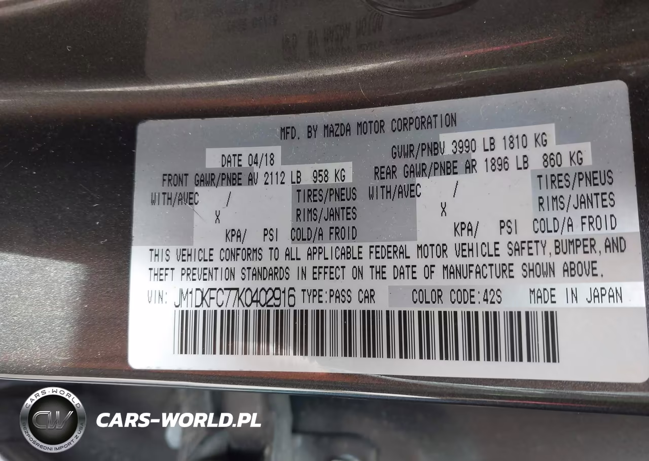 2019 Mazda Cx-3 Touring VIN:JM1DKFC77K0402916 - 9