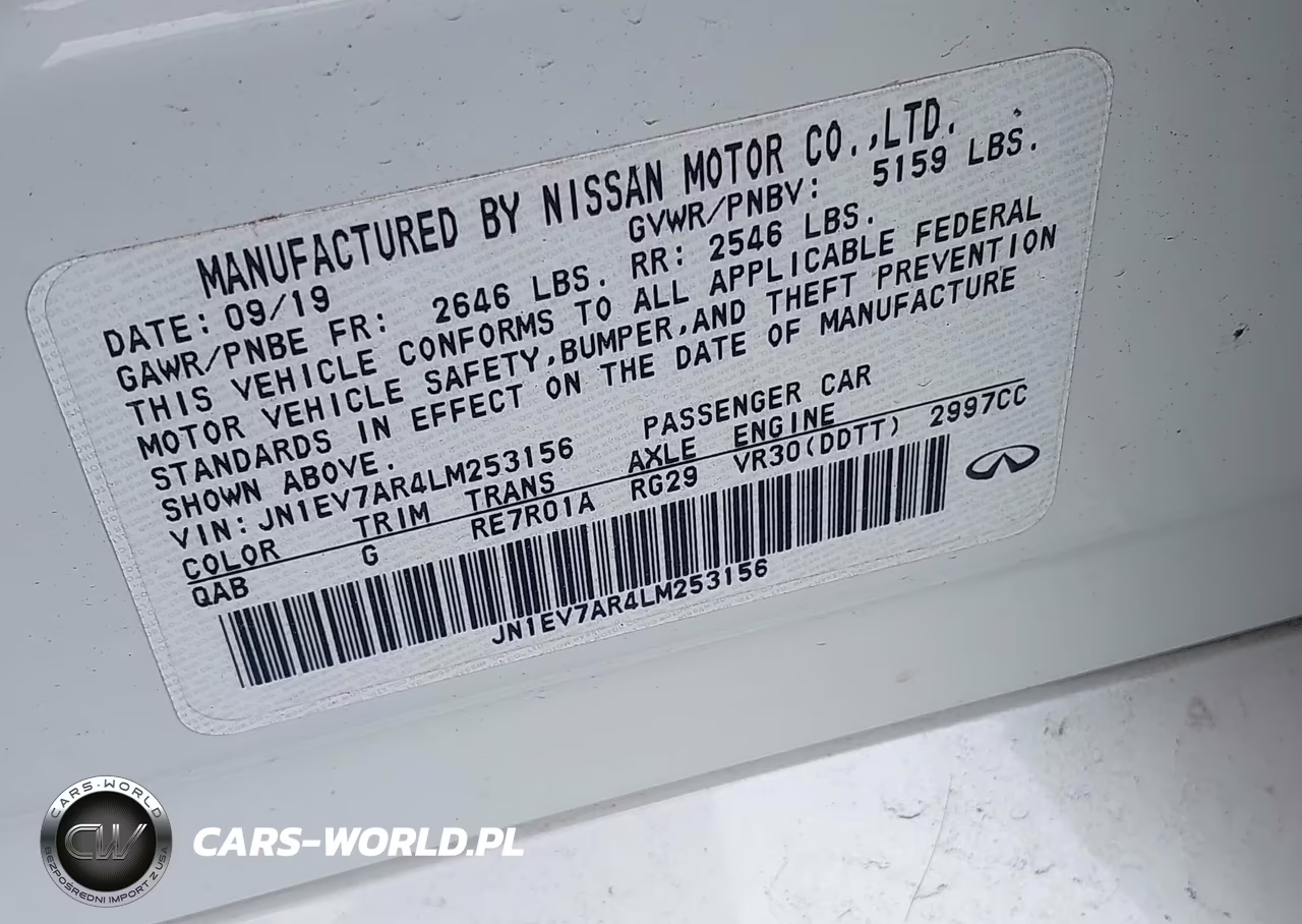 2020 Infiniti Q50 Luxe Awd VIN:JN1EV7AR4LM253156 - 9