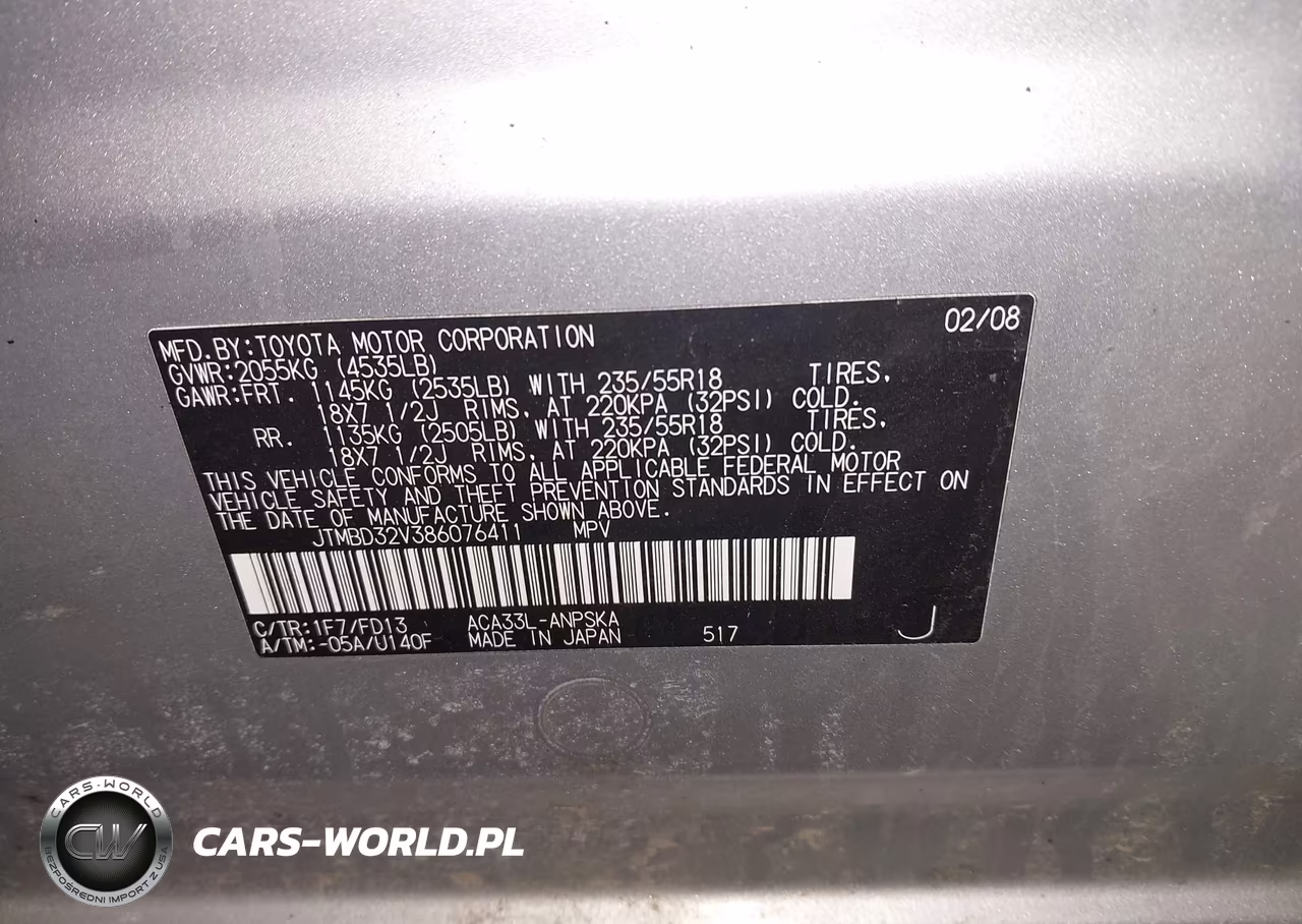 2008 Toyota Rav4 Sport VIN:JTMBD32V386076411 - 9