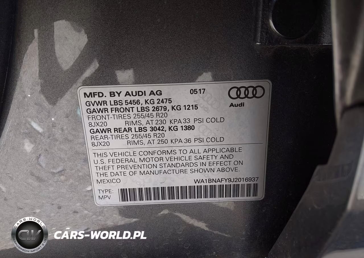 2018 Audi Q5 2.0T Premium-2.0T Tech Premium VIN:WA1BNAFY9J2016937 - 9
