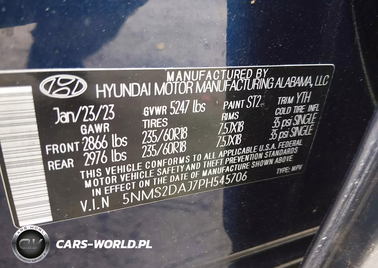 2023 Hyundai Santa Fe Sel VIN:5NMS2DAJ7PH545706 - 9