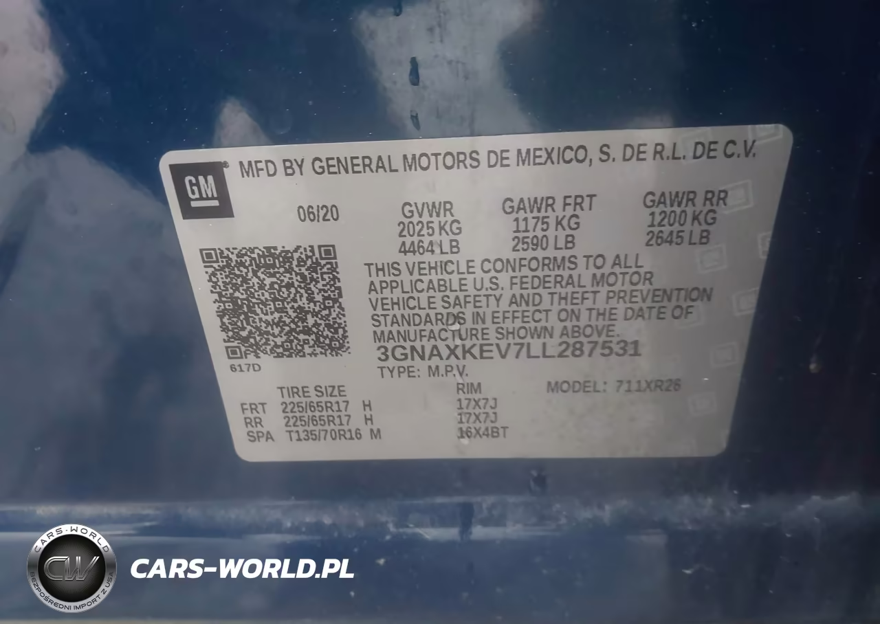 2020 Chevrolet Equinox Fwd Lt 1.5L Turbo VIN:3GNAXKEV7LL287531 - 9