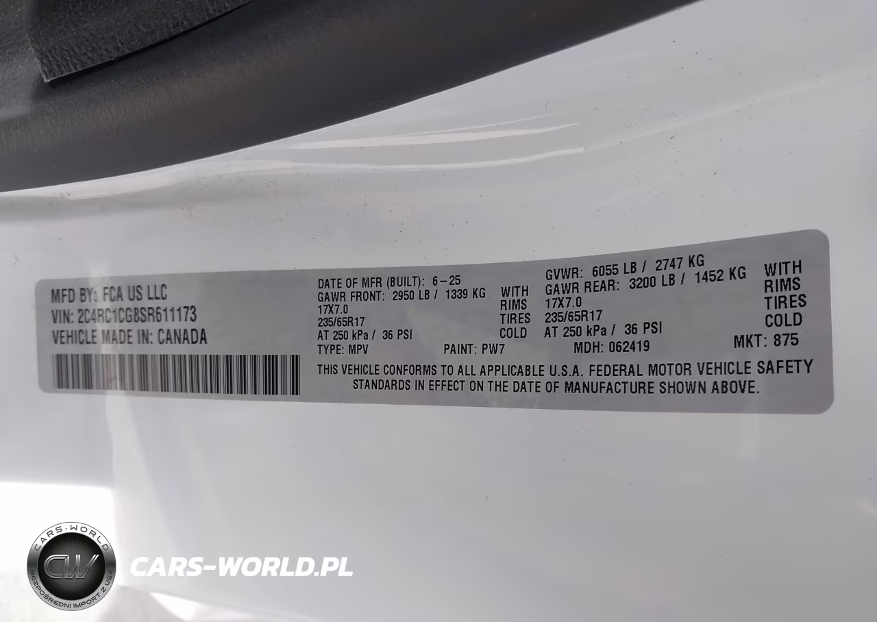 2025 Chrysler Voyager Lx VIN:2C4RC1CG8SR611173 - 9