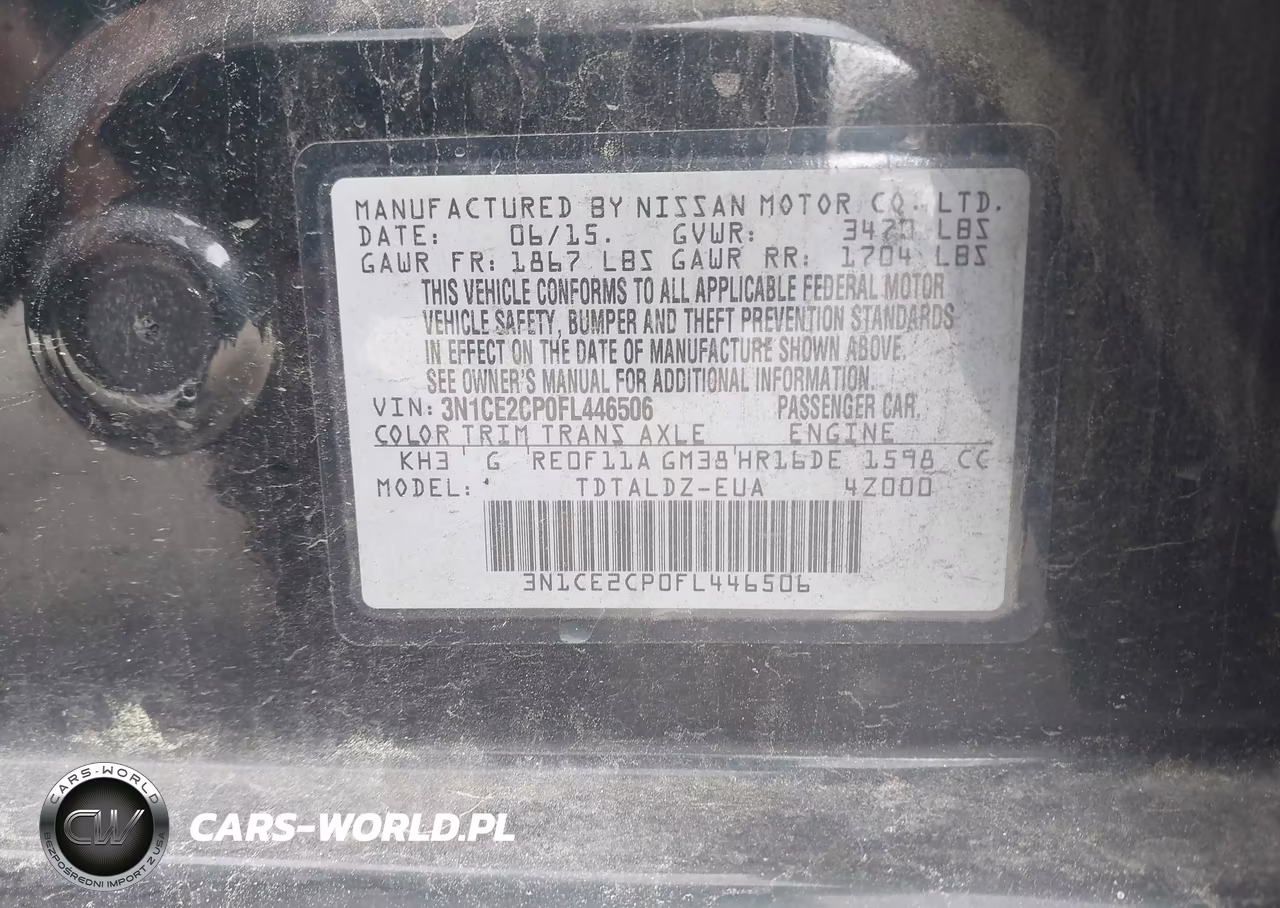 2015 Nissan Versa Note Sv VIN:3N1CE2CP0FL446506 - 9