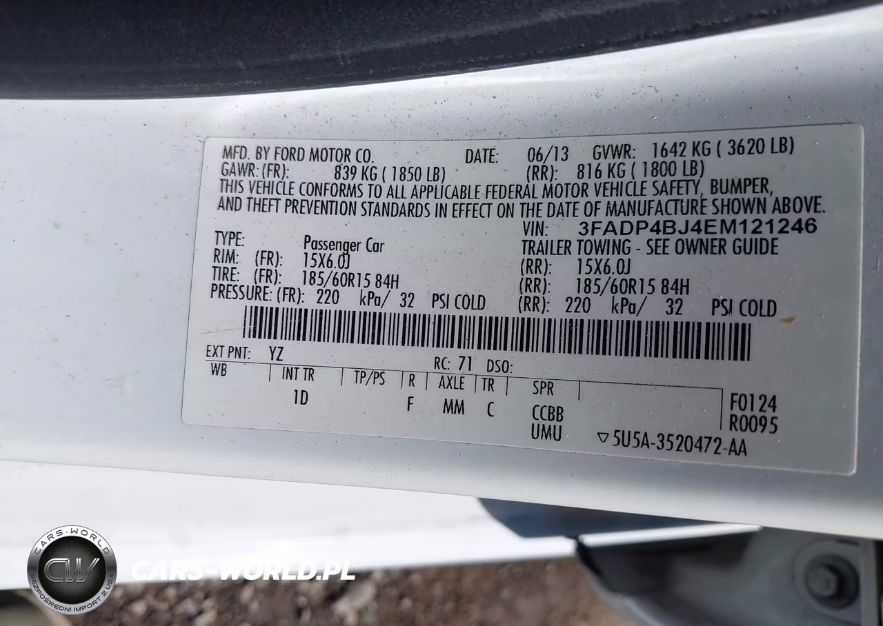 2014 Ford Fiesta Se VIN:3FADP4BJ4EM121246 - 9