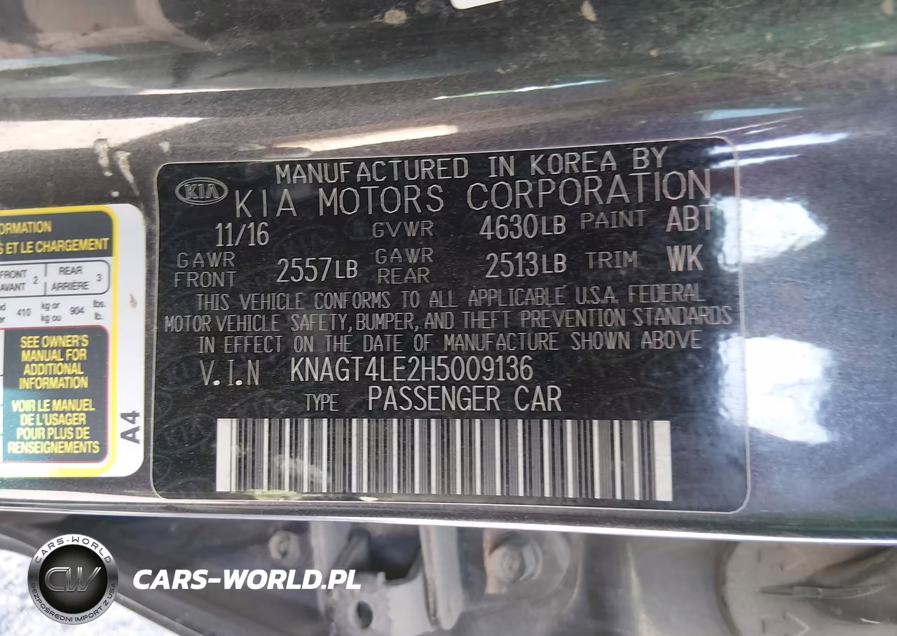 2017 Kia Optima Hybrid VIN:KNAGT4LE2H5009136 - 9