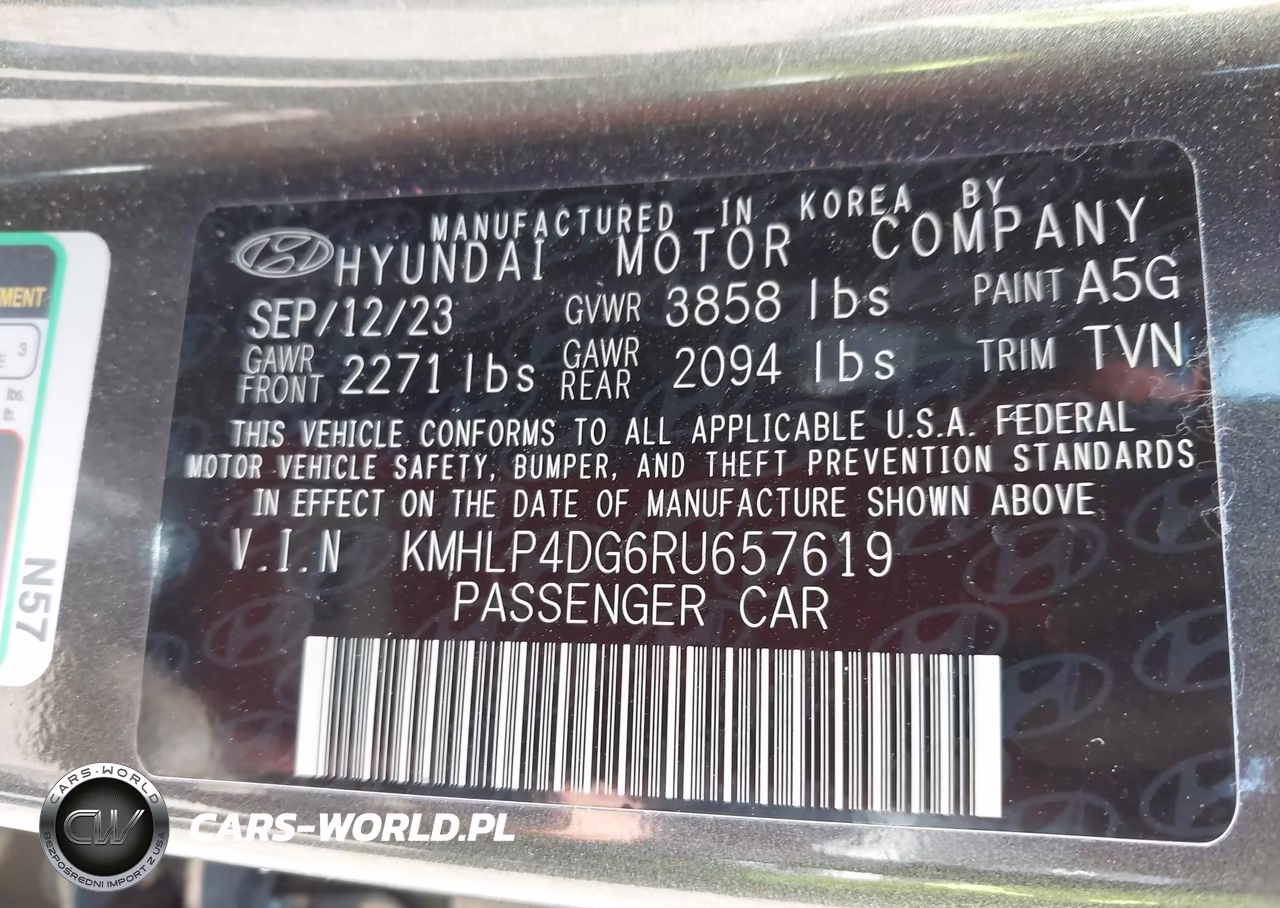 2024 Hyundai Elantra Limited VIN:KMHLP4DG6RU657619 - 9