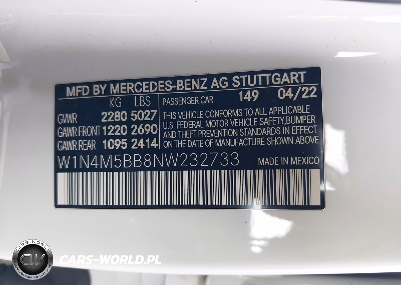 2022 Mercedes-Benz Amg Glb 35 4Matic VIN:W1N4M5BB8NW232733 - 9
