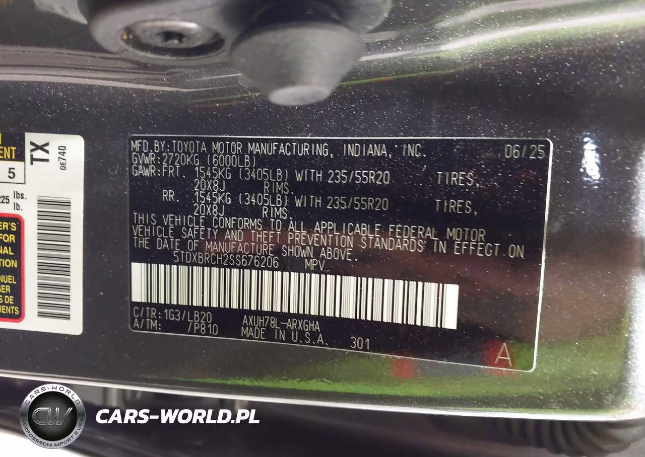 2025 Toyota Highlander Hybrid Limited VIN:5TDXBRCH2SS676206 - 9