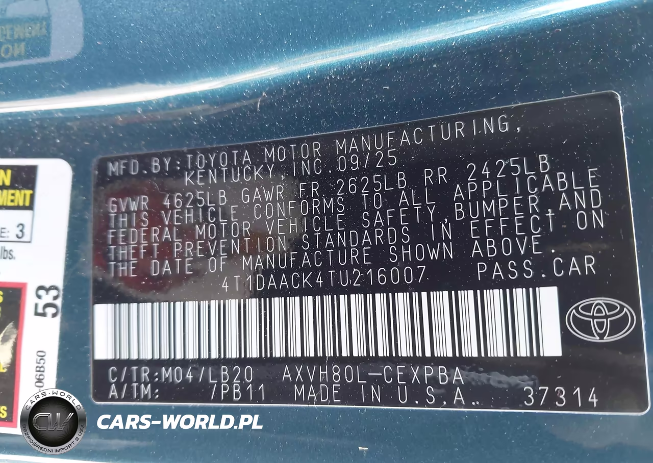 2026 Toyota Camry Xse VIN:4T1DAACK4TU216007 - 9