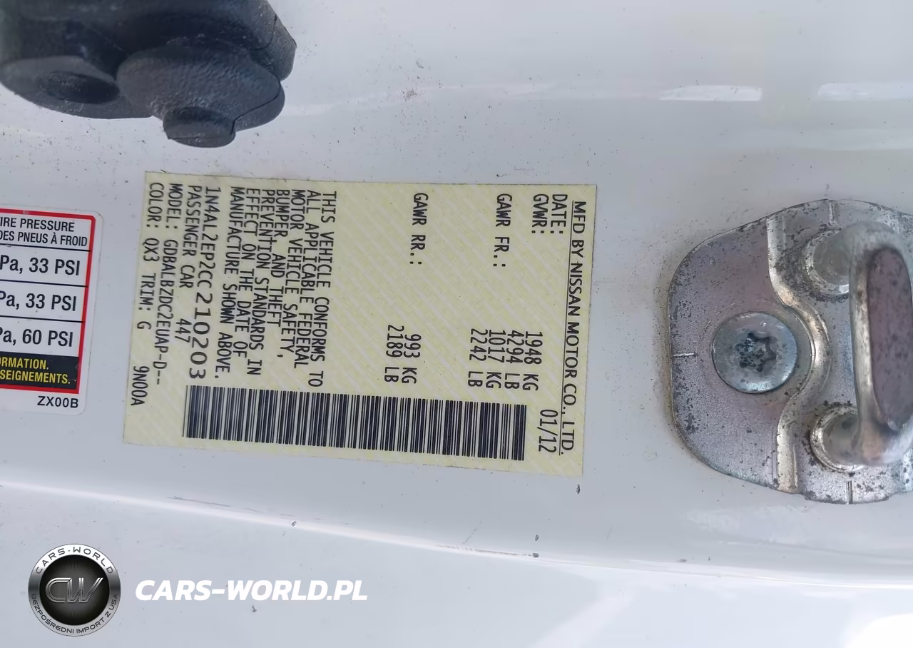 2012 Nissan Altima 2.5 S VIN:1N4AL2EP2CC210203 - 9