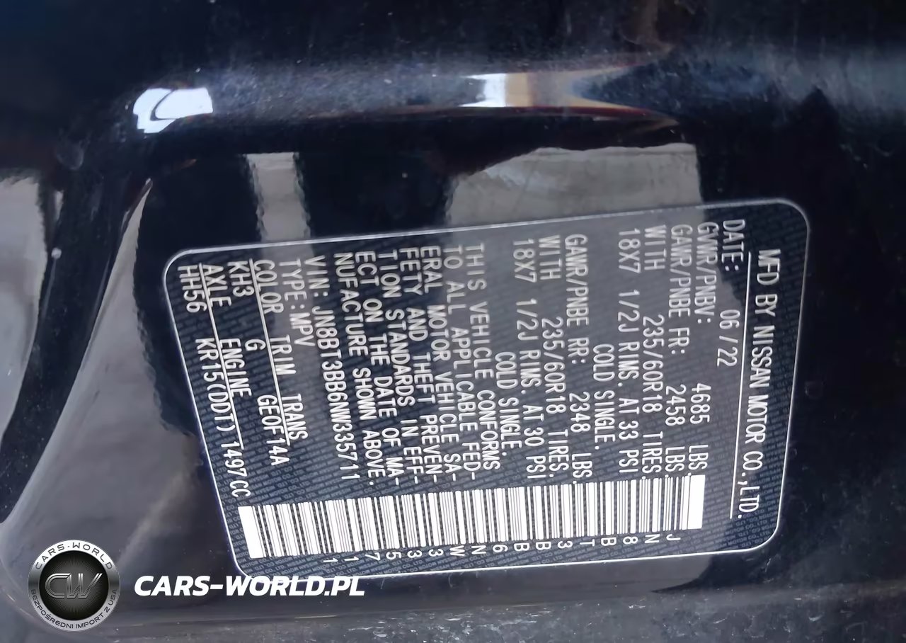 2022 Nissan Rogue Sv Intelligent Awd VIN:JN8BT3BB6NW335711 - 9