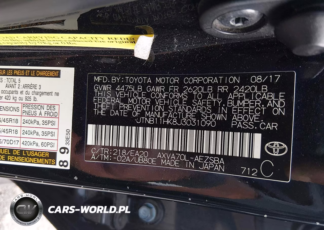 2018 Toyota Camry Se VIN:JTNB11HK8J3031090 - 9