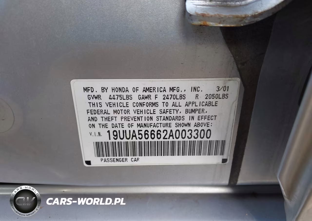 2002 Acura Tl 3.2 VIN:19UUA56662A003300 - 9