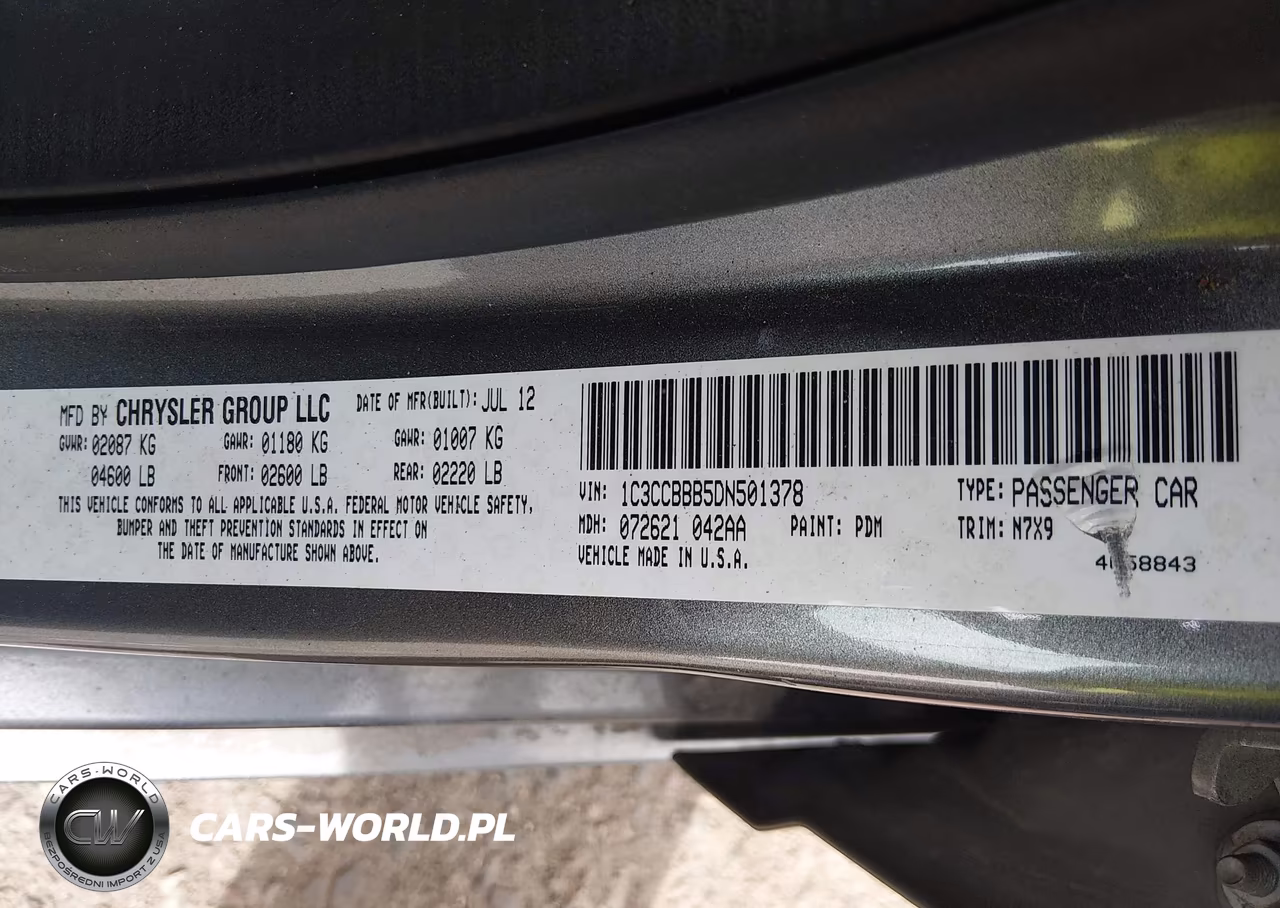 2013 Chrysler 200 Touring VIN:1C3CCBBB5DN501378 - 9