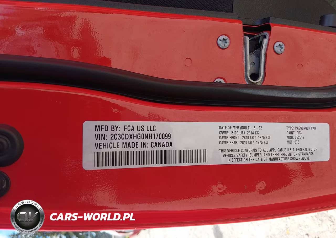 2022 Dodge Charger Gt Rwd VIN:2C3CDXHG0NH170099 - 9