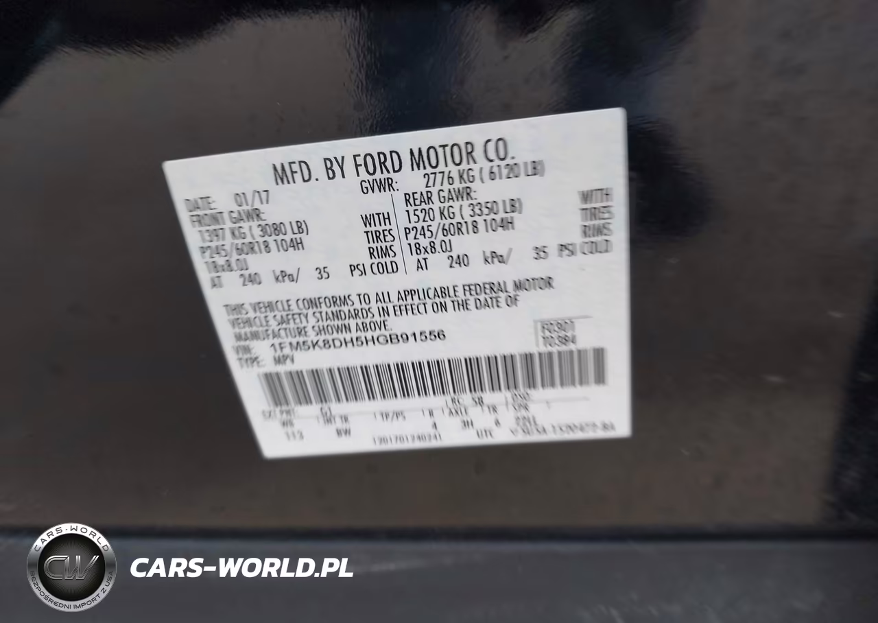 2017 Ford Explorer Xlt VIN:1FM5K8DH5HGB91556 - 9