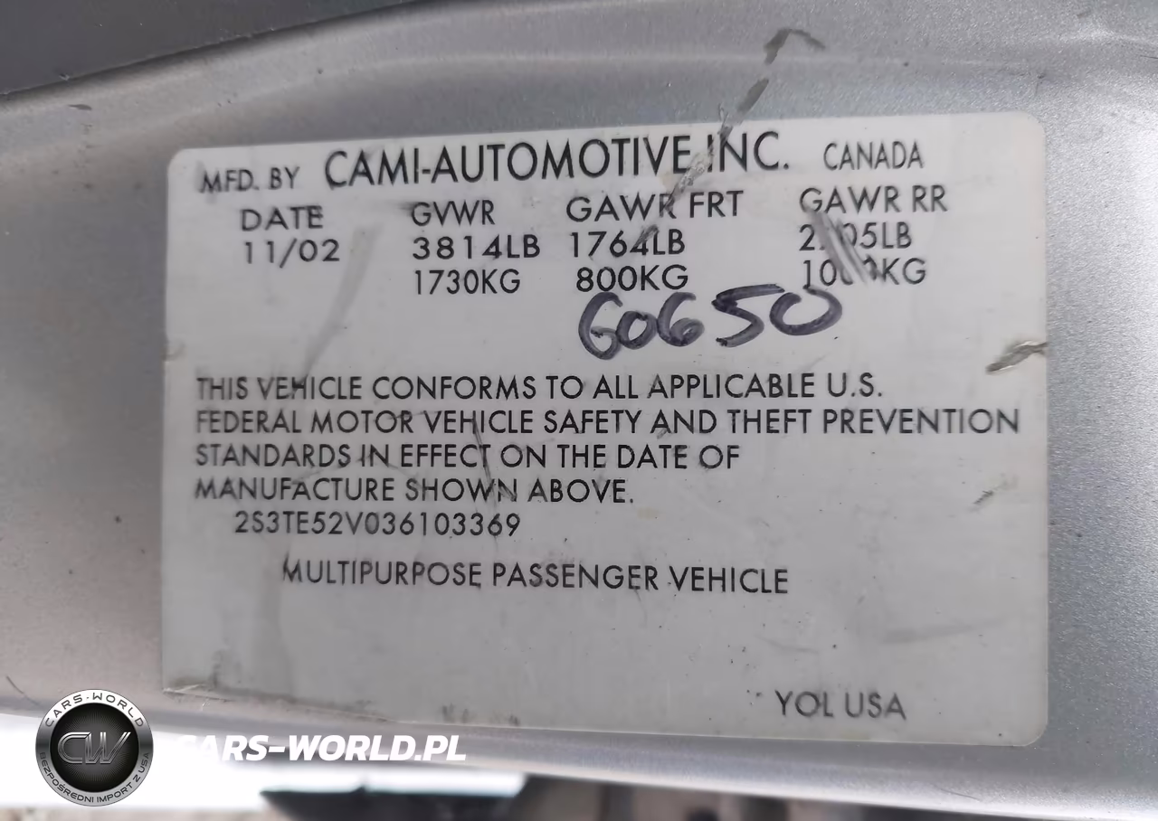 2003 Suzuki Vitara VIN:2S3TE52V036103369 - 9