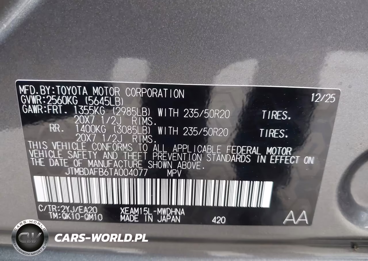 2026 Toyota Bz Limited VIN:JTMBDAFB6TA004077 - 9