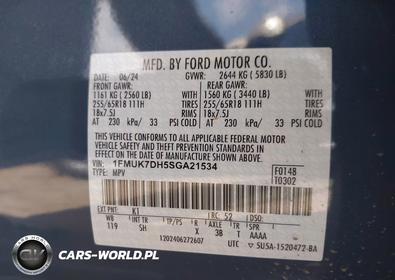 2025 Ford Explorer Active VIN:1FMUK7DH5SGA21534 - 9