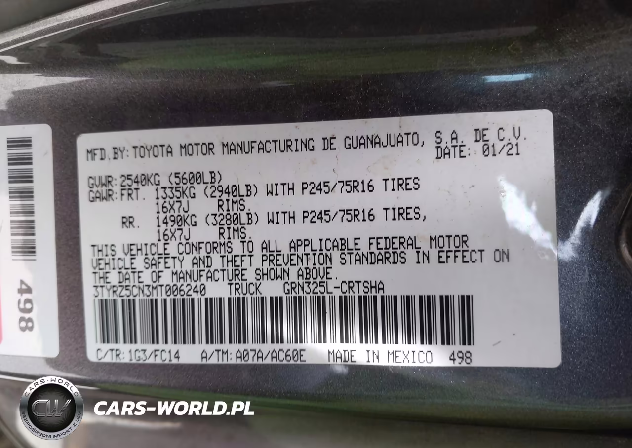 2021 Toyota Tacoma Sr5 V6 VIN:3TYRZ5CN3MT006240 - 9