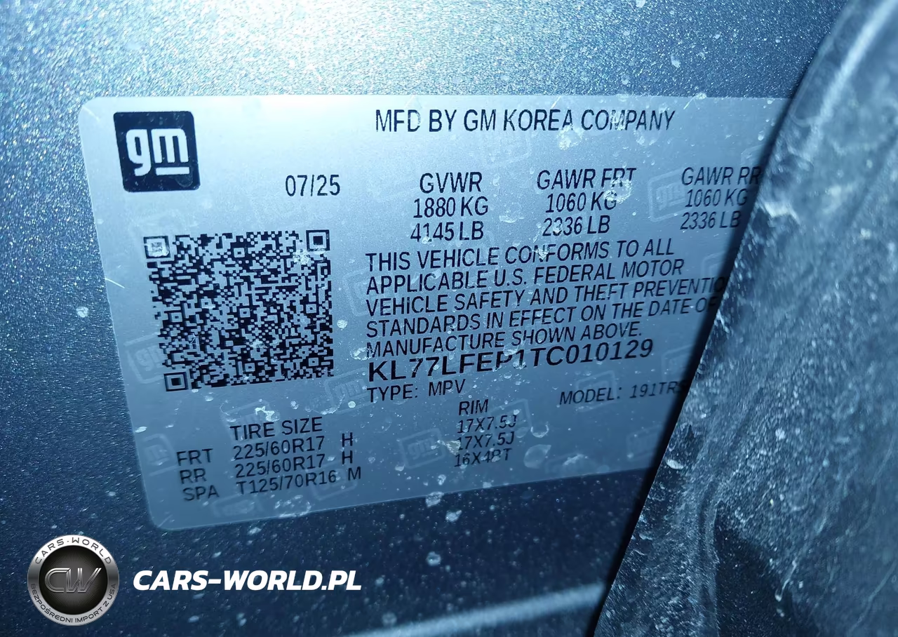 2026 Chevrolet Trax Fwd Ls VIN:KL77LFEP1TC010129 - 9