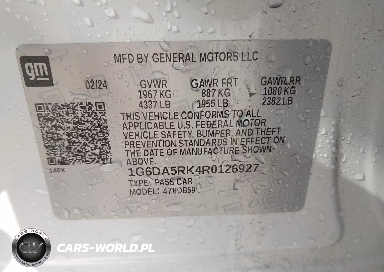 2024 Cadillac Ct4 Luxury VIN:1G6DA5RK4R0126927 - 9