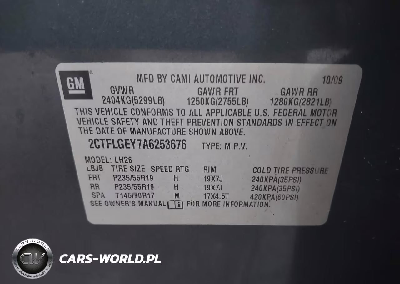 2010 GMC Terrain Slt-1 VIN:2CTFLGEY7A6253676 - 9