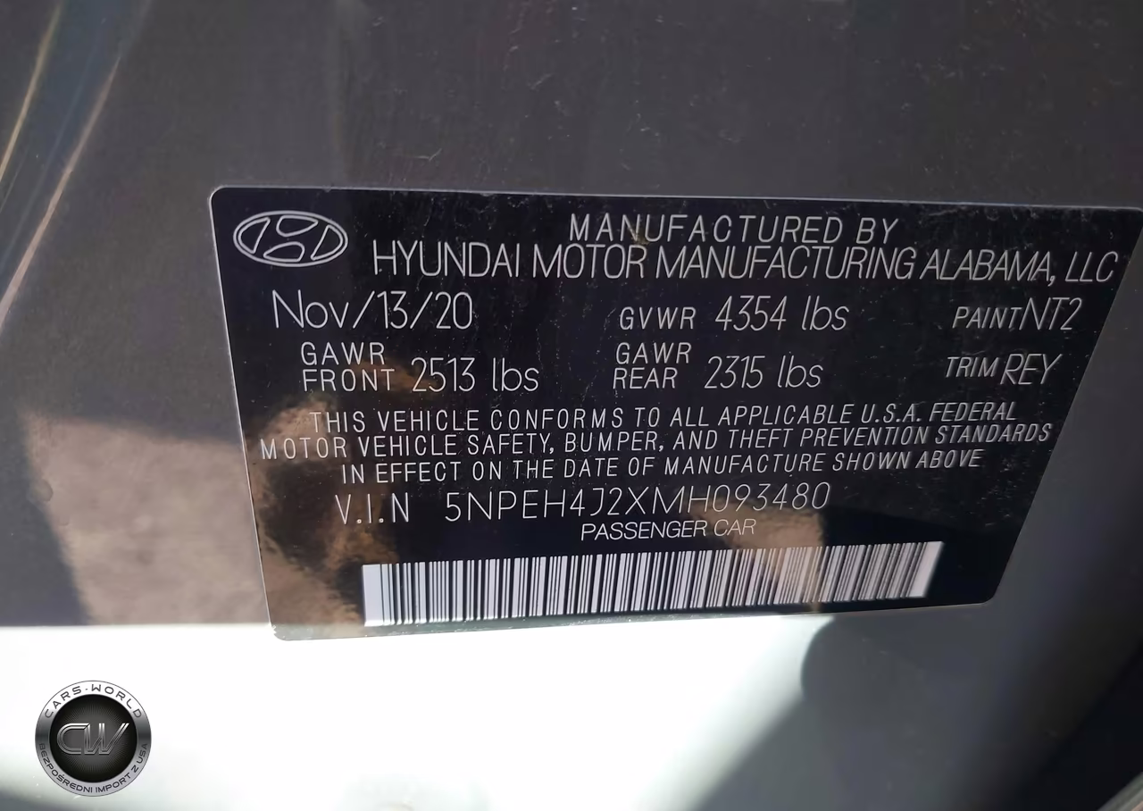 2021 Hyundai Sonata Limited VIN:5NPEH4J2XMH093480 - 9