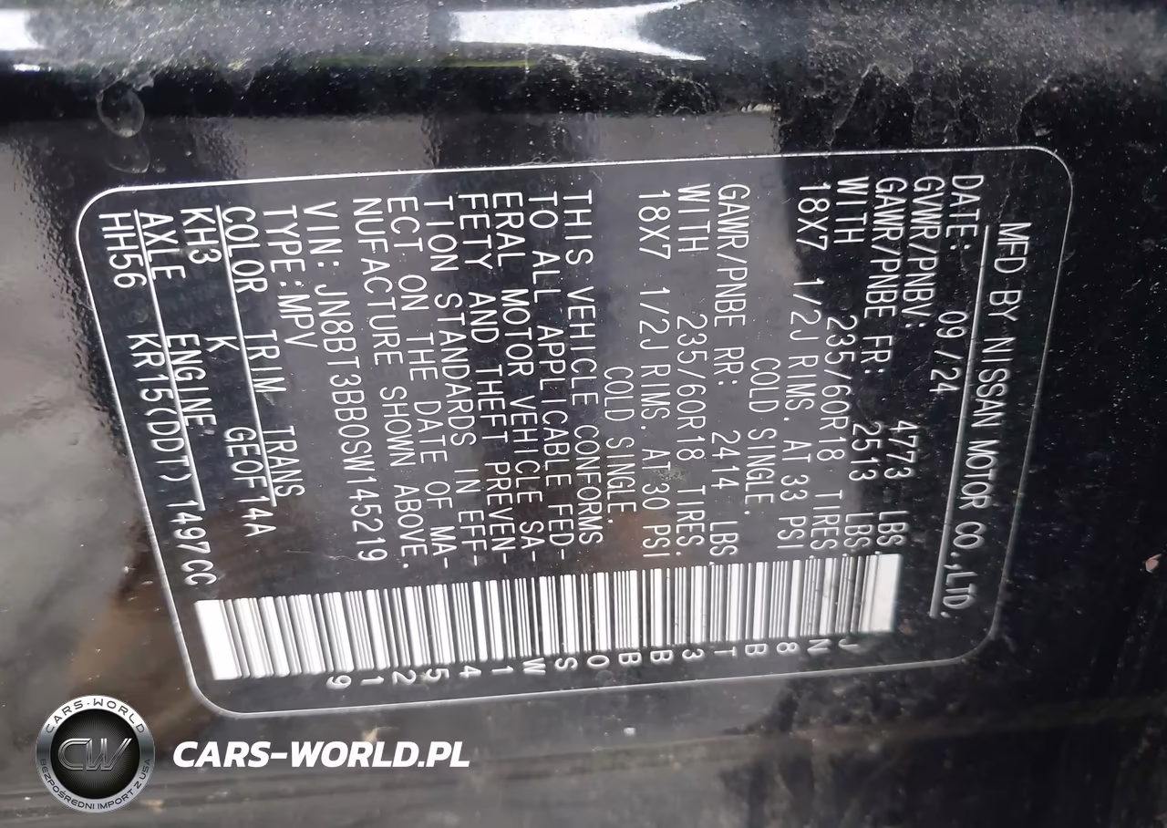 2025 Nissan Rogue Sv Intelligent Awd VIN:JN8BT3BB0SW145219 - 9