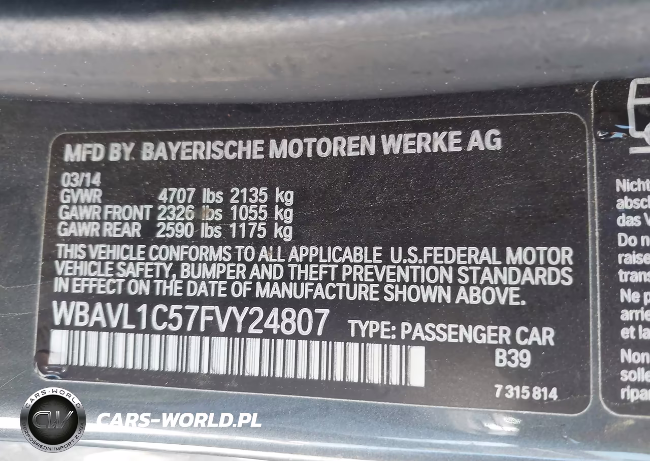 2015 BMW X1 xDrive28I VIN:WBAVL1C57FVY24807 - 9