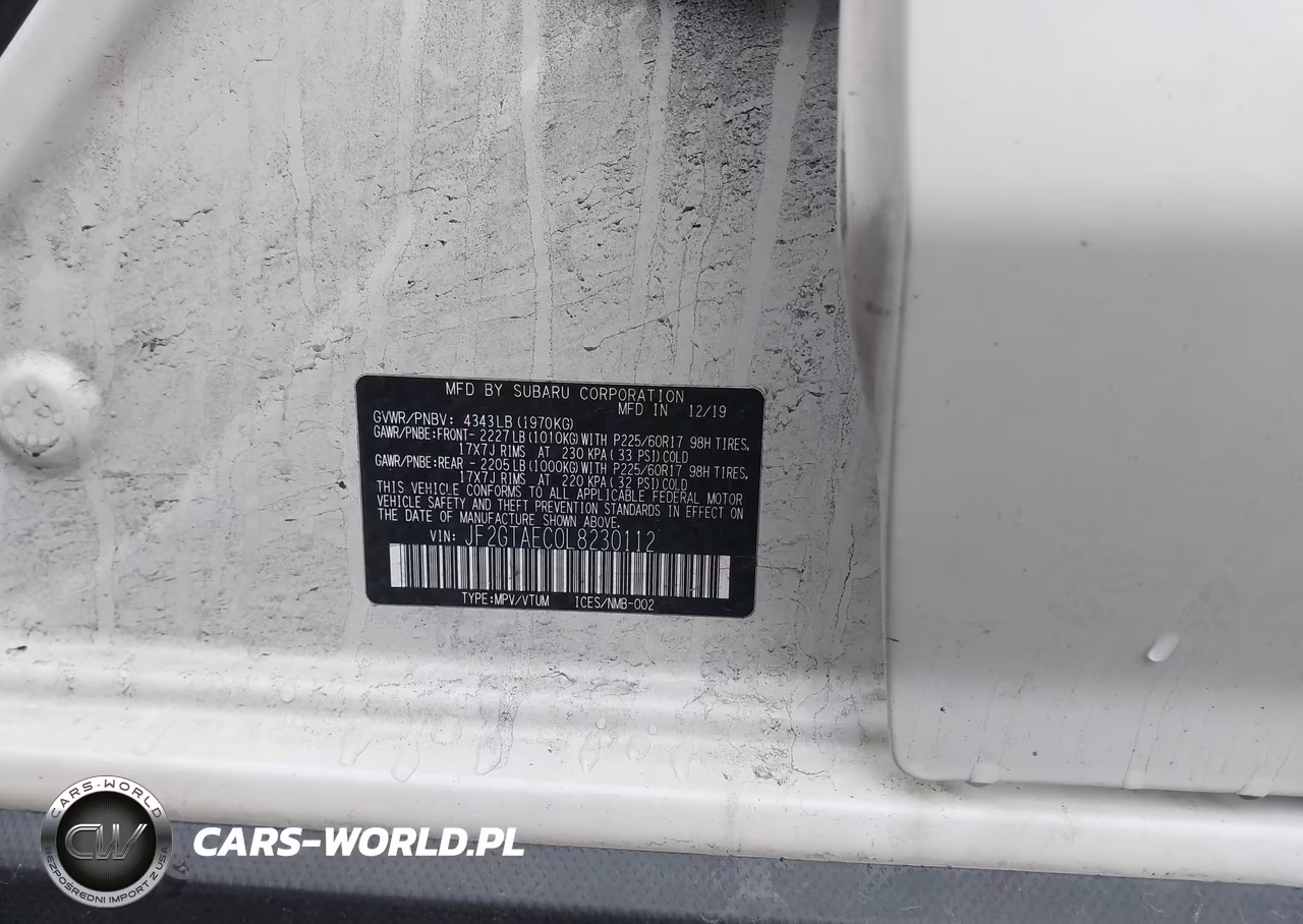 2020 Subaru Crosstrek Premium VIN:JF2GTAEC0L8230112 - 9