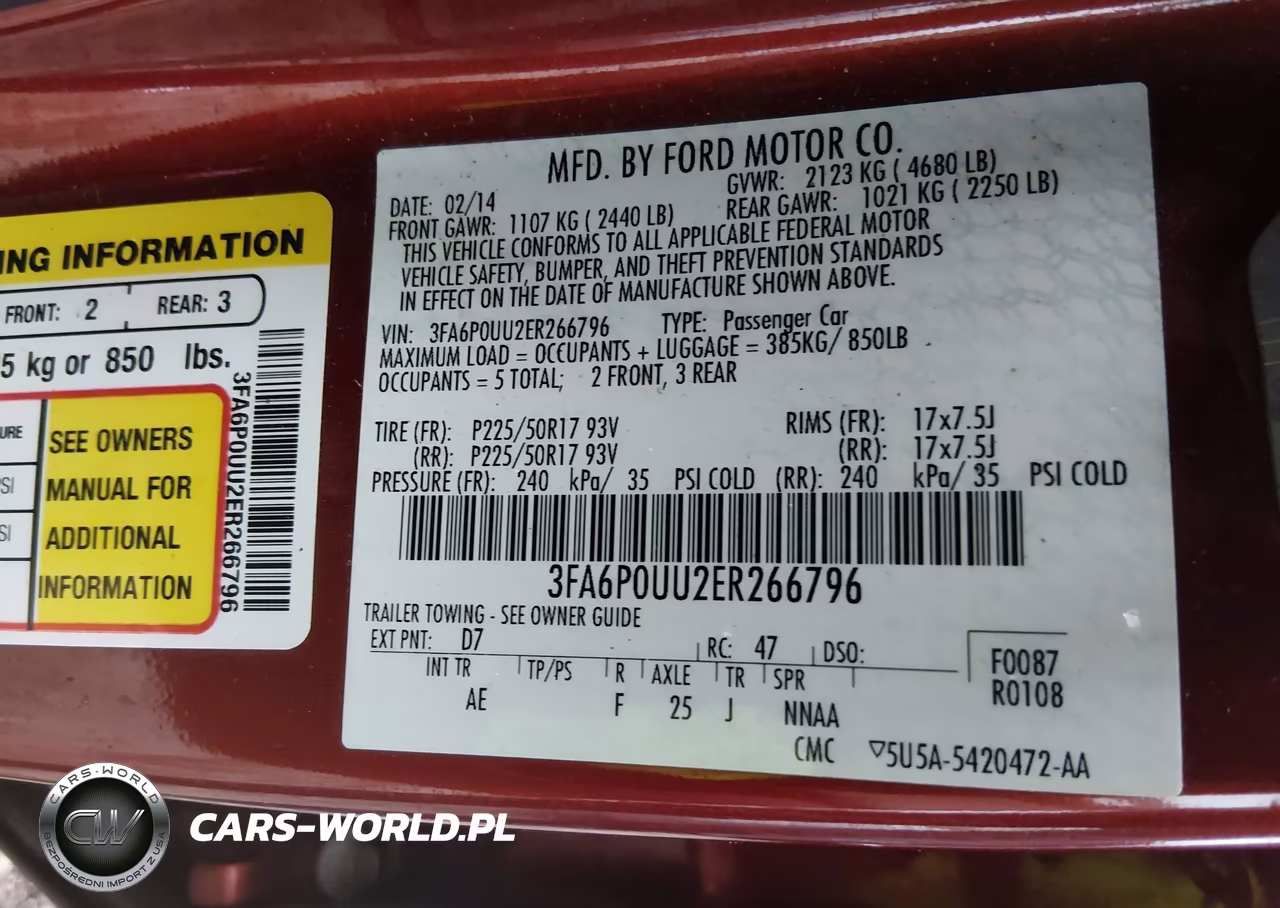2014 Ford Fusion Hybrid S VIN:3FA6P0UU2ER266796 - 9