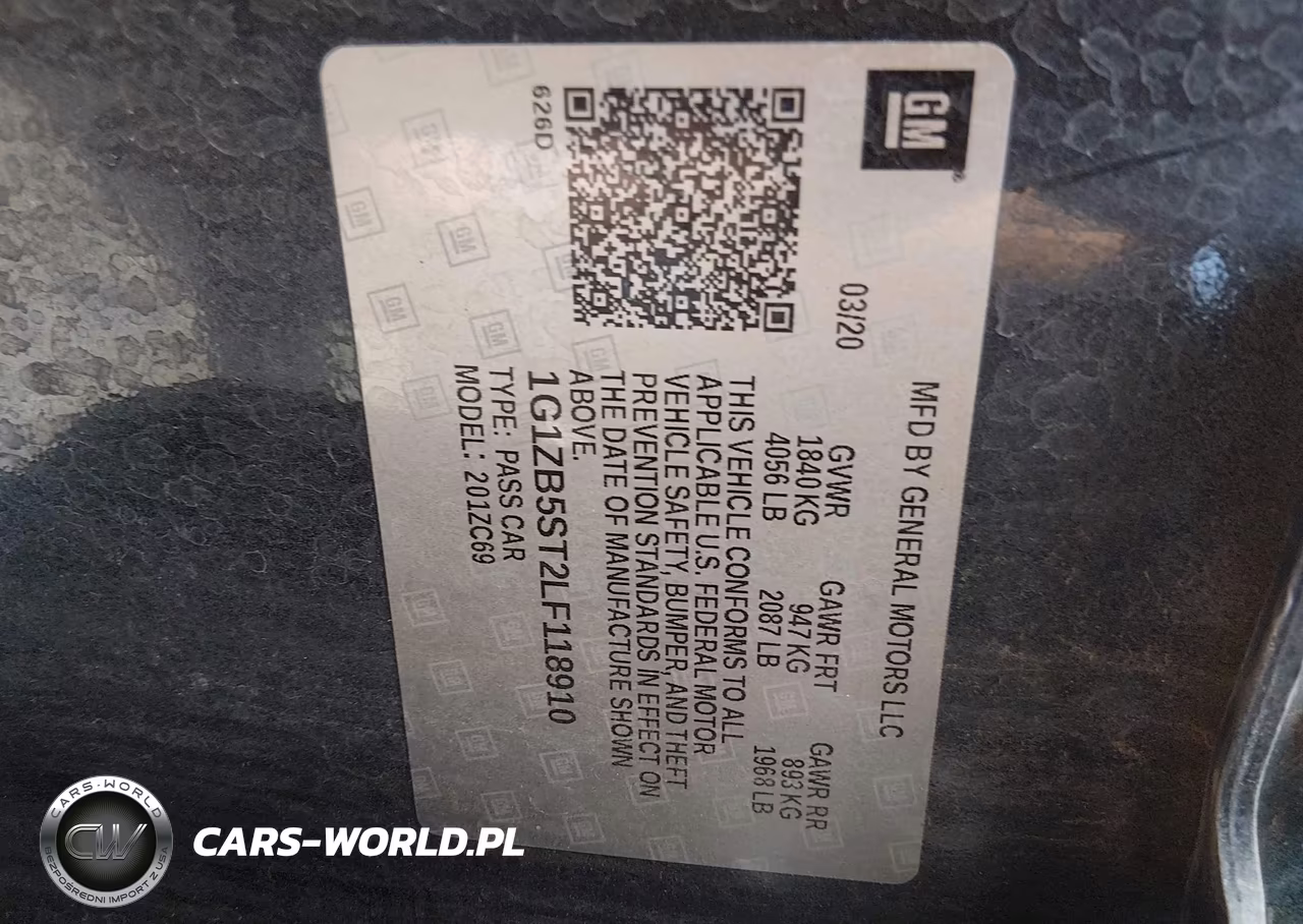 2020 Chevrolet Malibu Fwd Ls VIN:1G1ZB5ST2LF118910 - 9