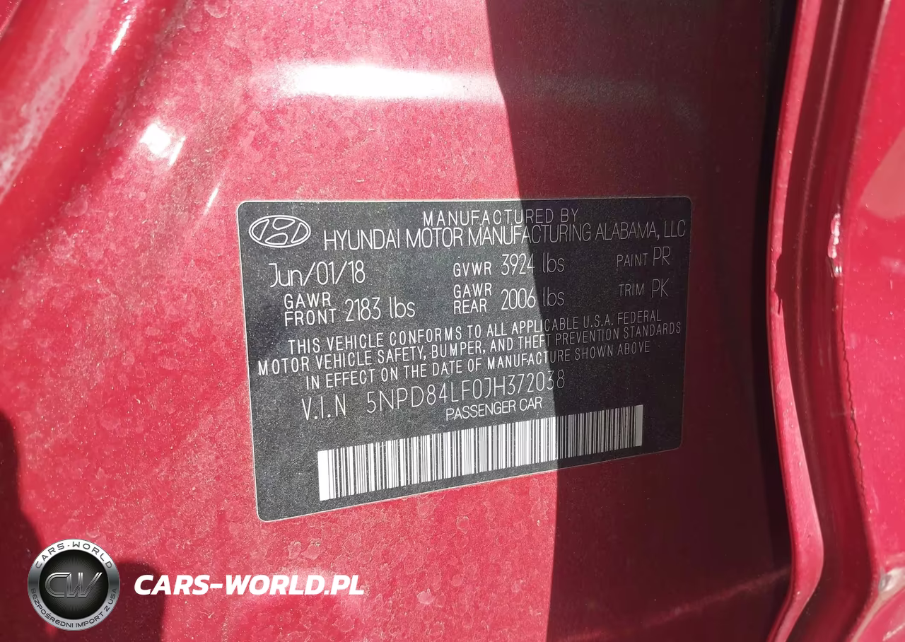 2018 Hyundai Elantra Sel VIN:5NPD84LF0JH372038 - 9