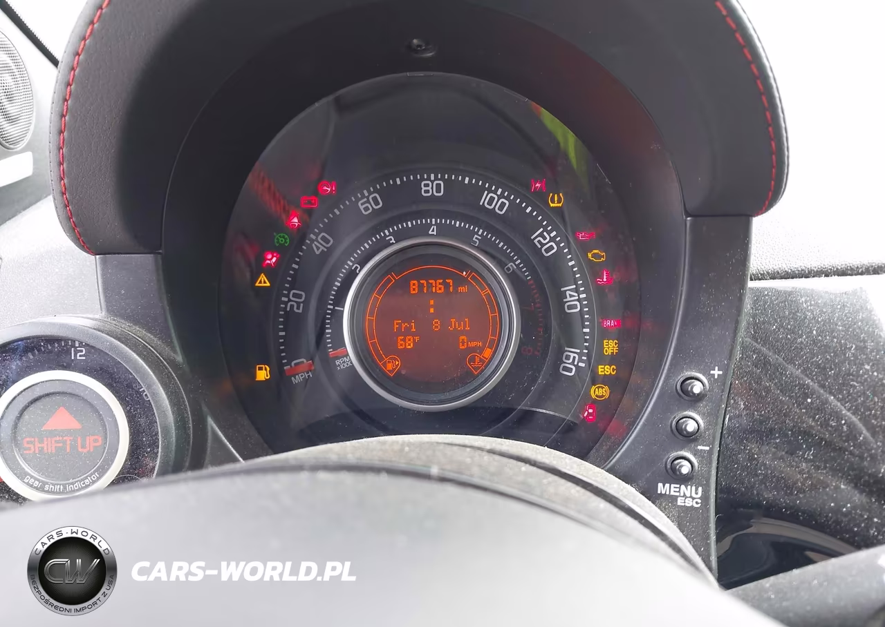 2012 Fiat 500 Abarth VIN:3C3CFFFH9CT378244 - 7