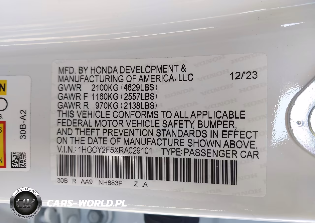2024 Honda Accord Hybrid Sport VIN:1HGCY2F5XRA029101 - 9
