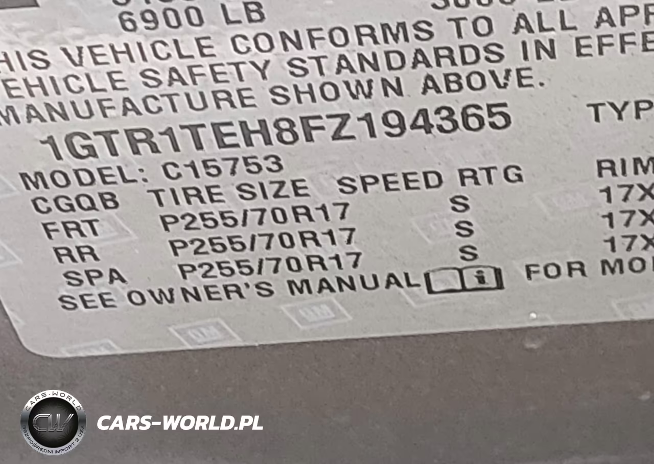 2015 GMC Sierra 1500 VIN:1GTR1TEH8FZ194365 - 9