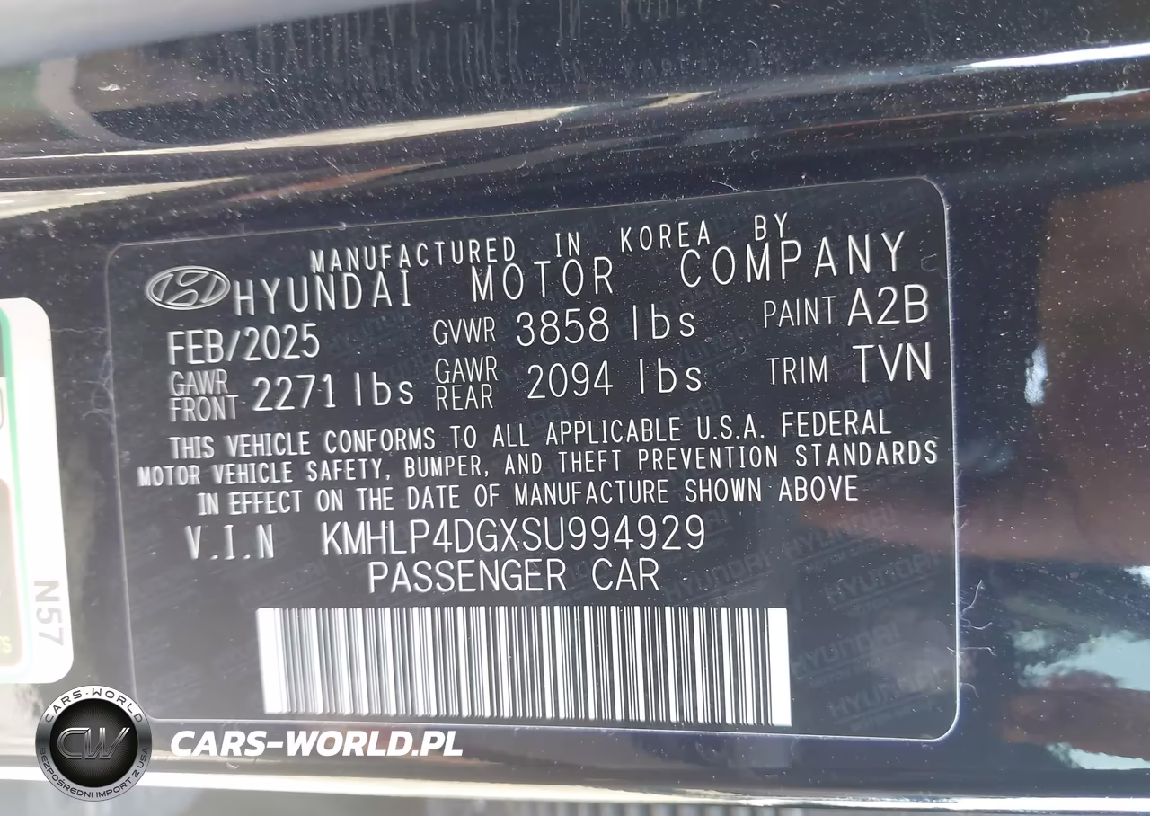 2025 Hyundai Elantra Limited VIN:KMHLP4DGXSU994929 - 9