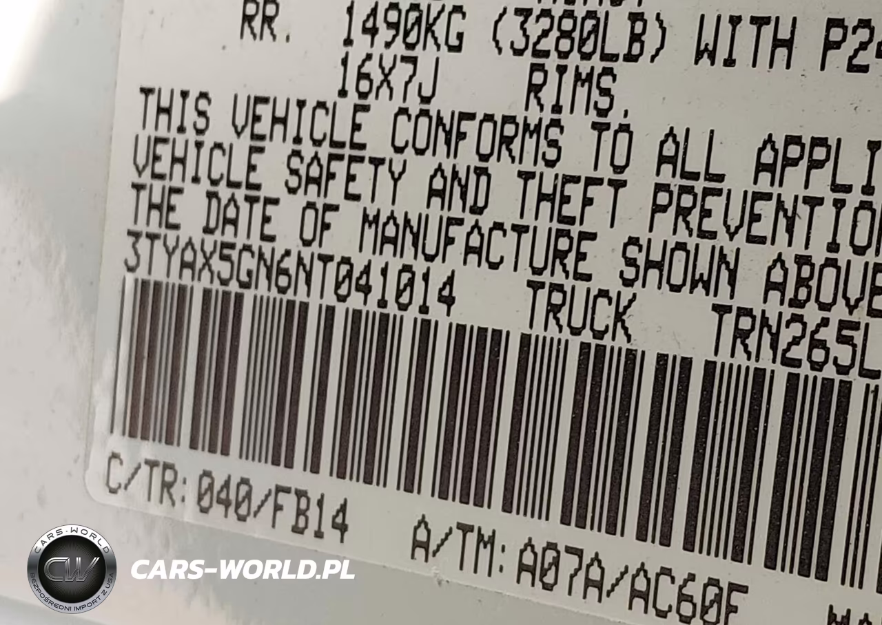 2022 Toyota Tacoma Sr VIN:3TYAX5GN6NT041014 - 9