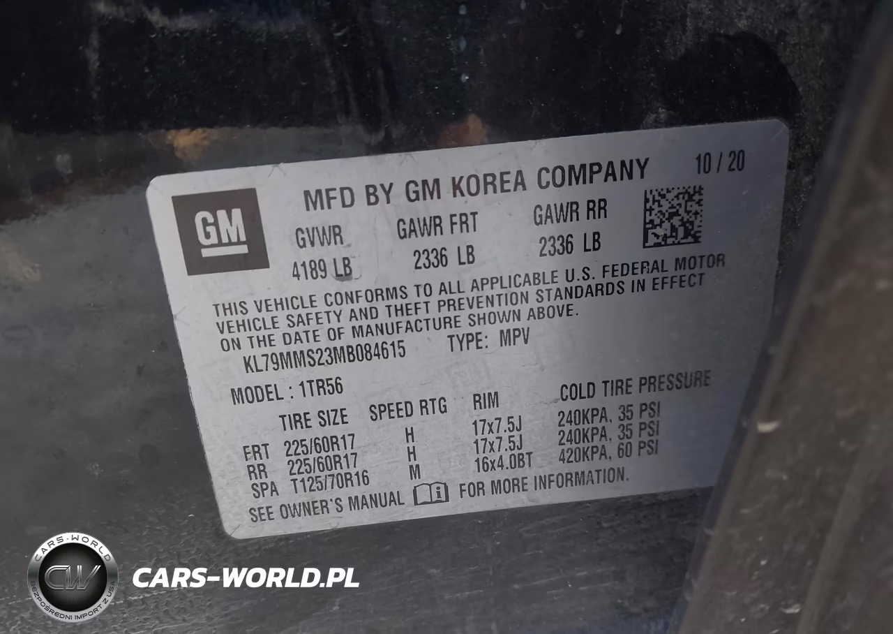 2021 Chevrolet Trailblazer Fwd Ls VIN:KL79MMS23MB084615 - 9