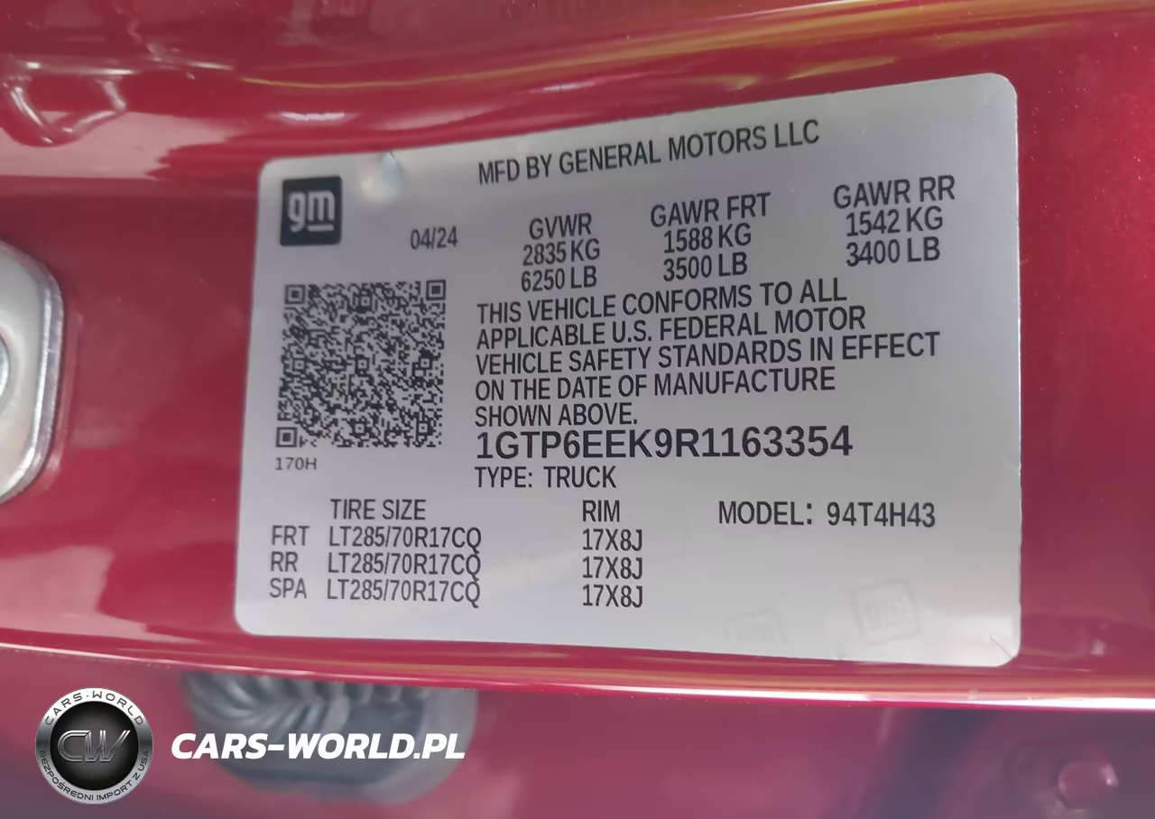 2024 GMC Canyon 4Wd At4X VIN:1GTP6EEK9R1163354 - 9