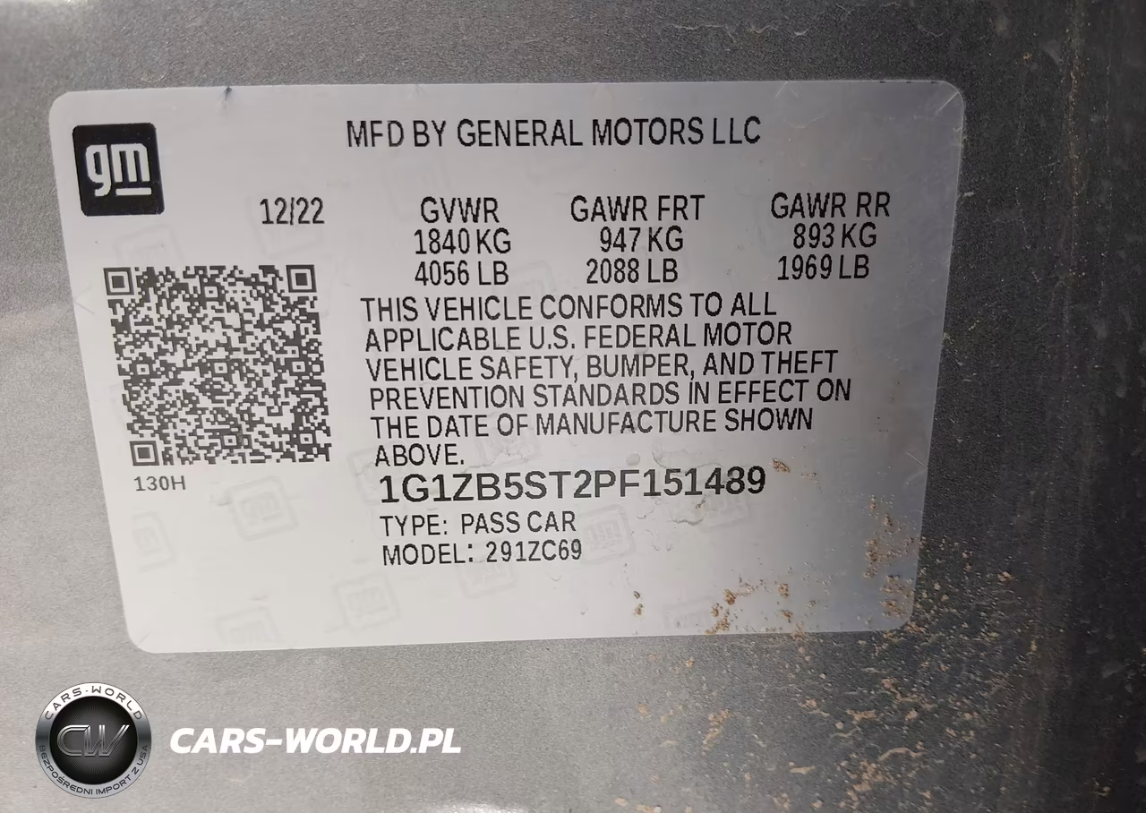 2023 Chevrolet Malibu Fwd Ls VIN:1G1ZB5ST2PF151489 - 9