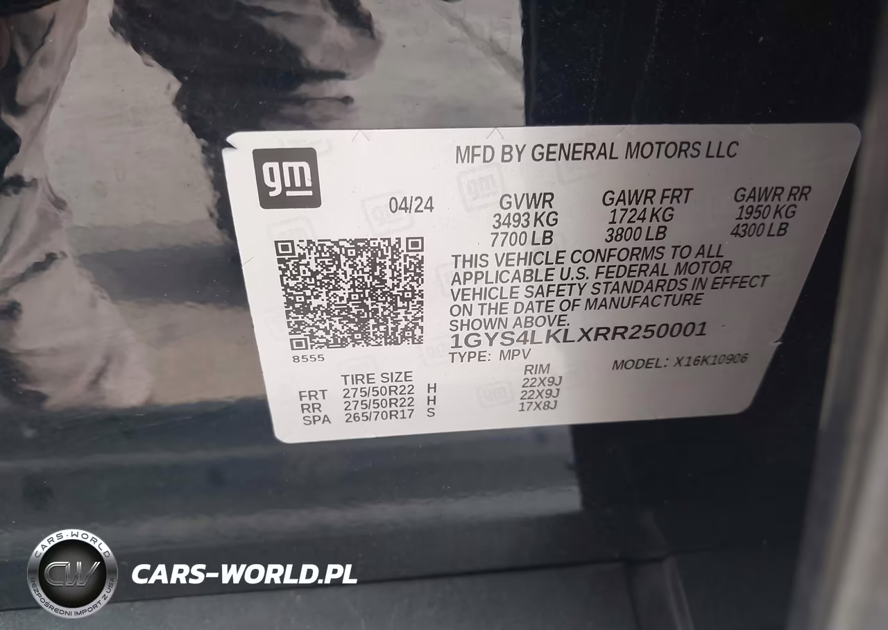2024 Cadillac Escalade Esv 4Wd Premium Luxury VIN:1GYS4LKLXRR250001 - 9