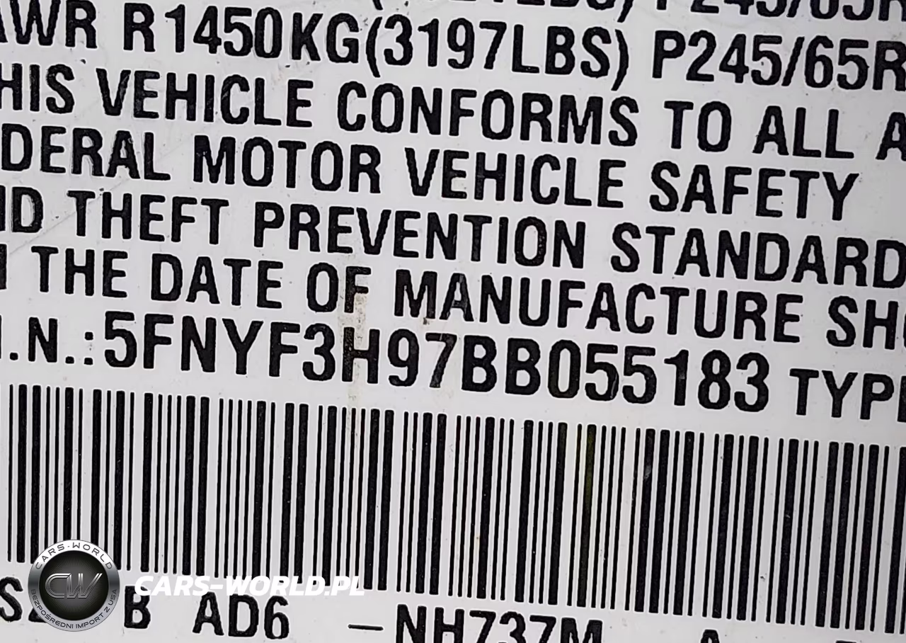 2011 Honda Pilot Touring VIN:5FNYF3H97BB055183 - 9