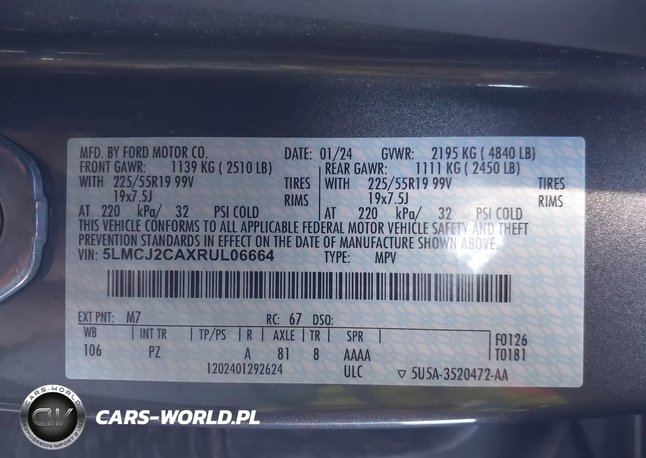 2024 Lincoln Corsair Reserve VIN:5LMCJ2CAXRUL06664 - 9