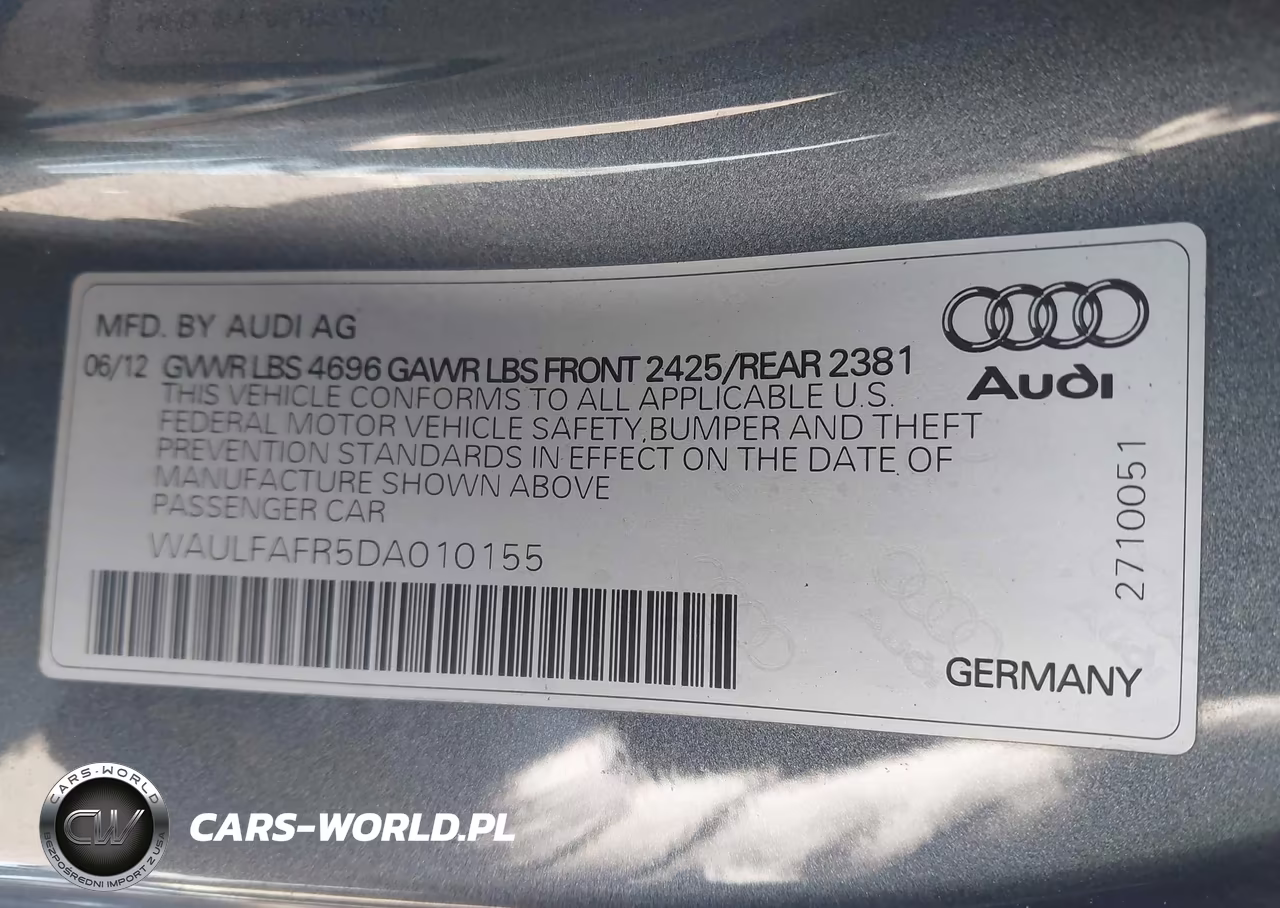 2013 Audi A5 2.0T Premium VIN:WAULFAFR5DA010155 - 9