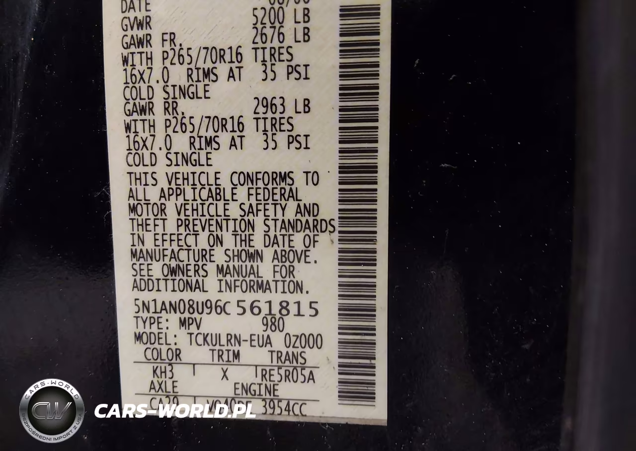 2006 Nissan Xterra S VIN:5N1AN08U96C561815 - 9